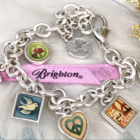 Brighton World "Peace Charming" Crystal Bracelet - Picture 2 of 7